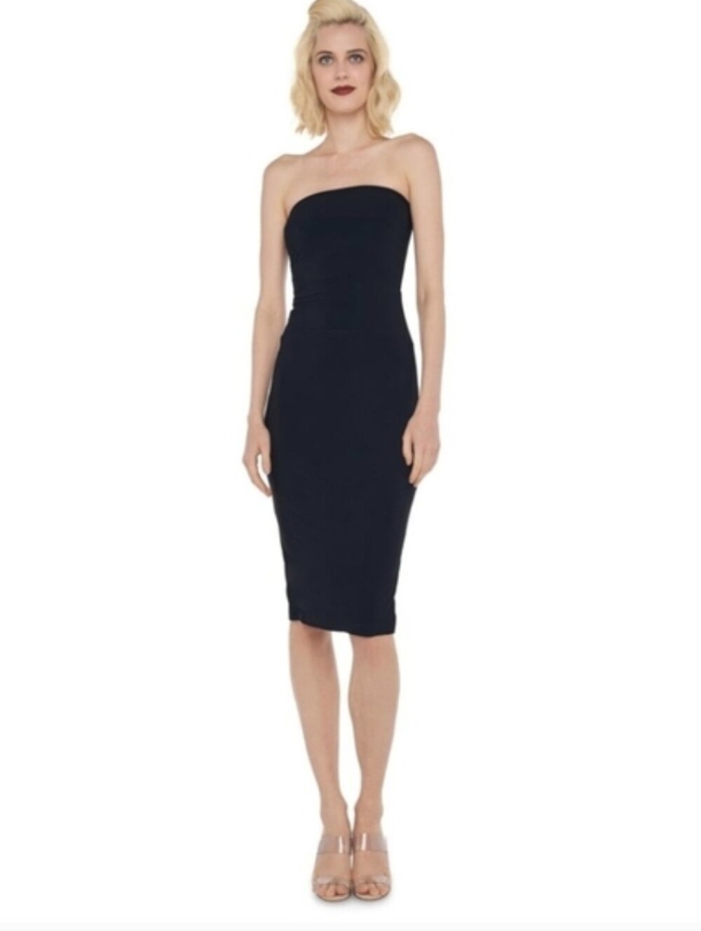 Norma Kamali Strapless Dress To Knee